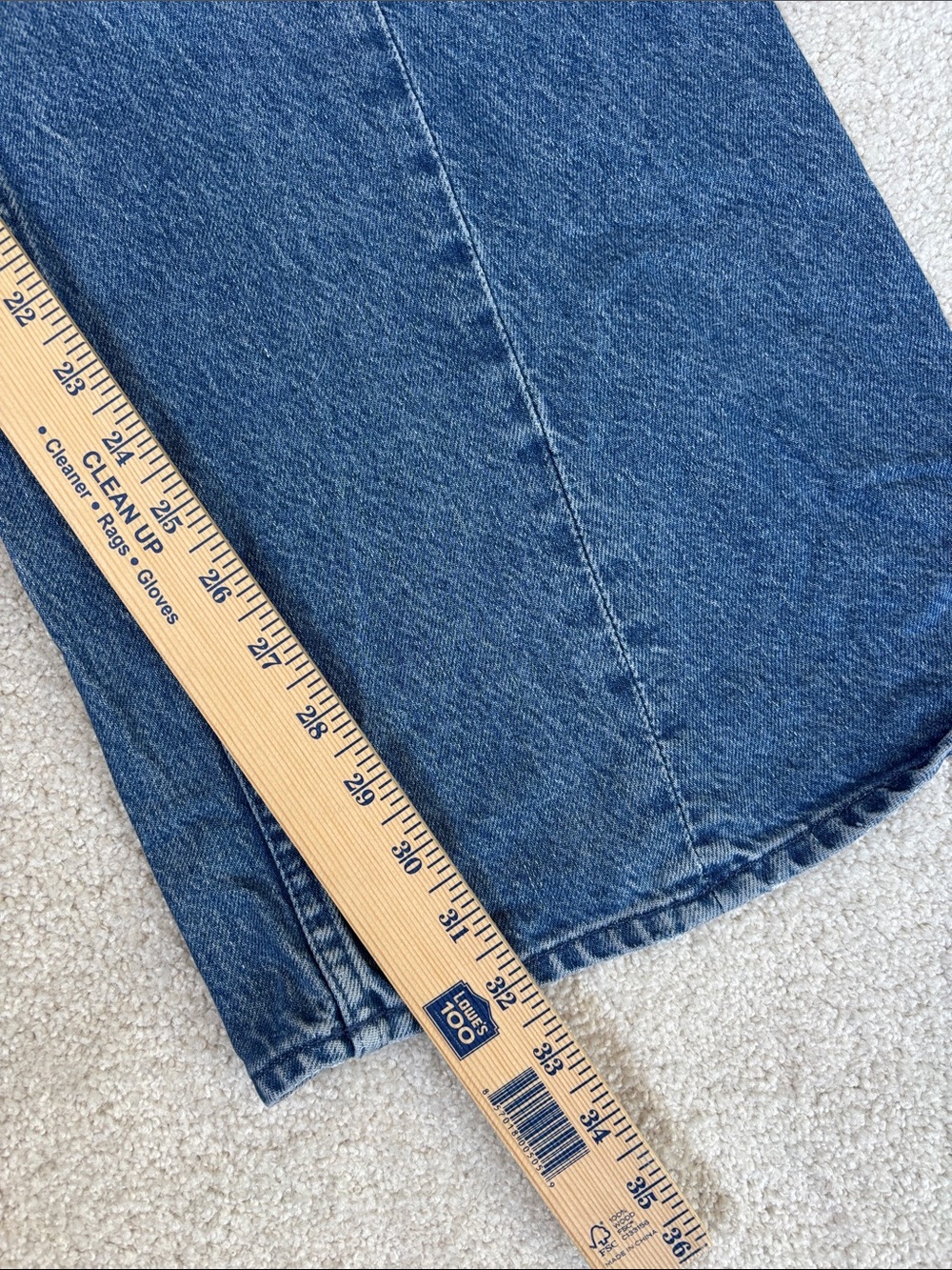 Mother Snacks Lemon Twist Sneak Jeans Blue Rolling In The Dough Women’s Size 27 - Picture 13 of 16
